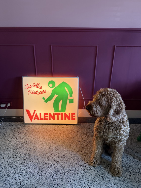 Image 1 of Vintage French light box “Valentine” –Charles Loupot–Paris –