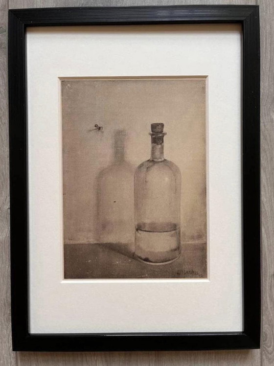 Jan Mankes 1889-1920 / Botella de aceite original con impresión en heliograbado, 1923 – Litografías y grabados (photo 4 of 8)