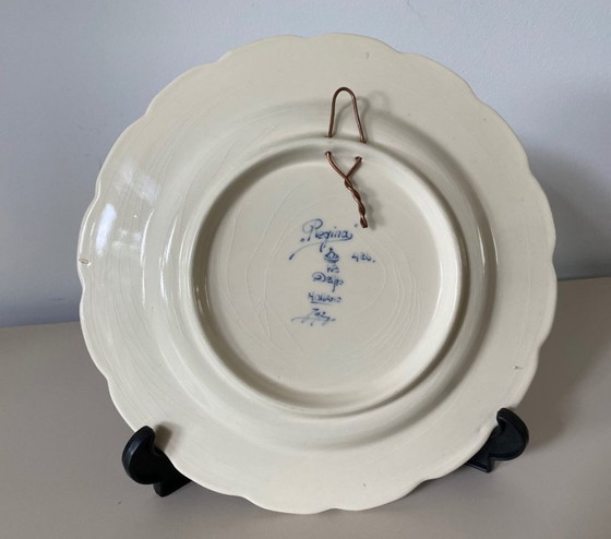 Image 1 of Regina Pottery Factory - Set of Delft Blue hand-painted wall plates