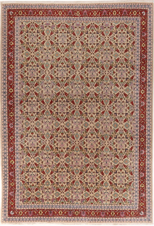 Turkish carpet Hereke 3.45 x 2.38  Oriental carpet fine No. 37391