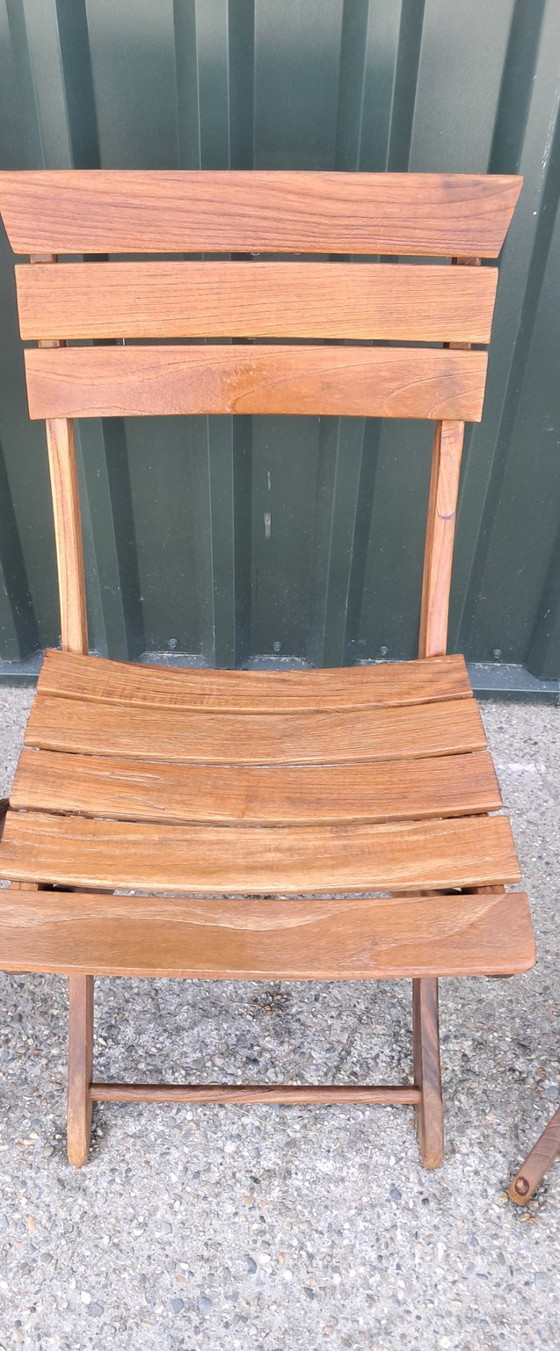 Image 1 of 3 chaises bistro Triconfort, pliantes