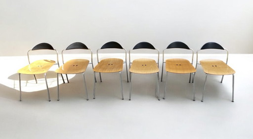 6x Fritz Hansen Vico Solo - Vico Magistretti 2000