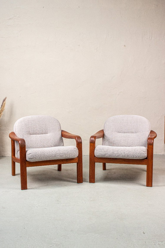 2 poltrone vintage in teak, stile danese anni '60. – Komfort, Textile (photo 18 of 18)
