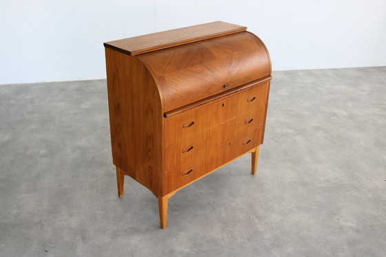 Image 1 of vintage teak secretaire