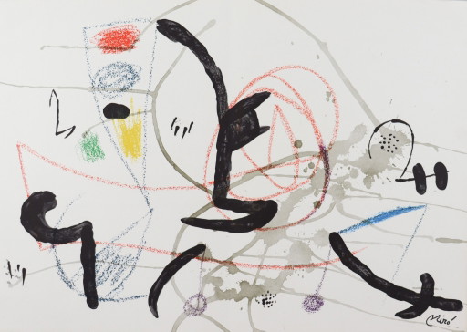 Joan Miro, Litografia su carta, 'Maravillas Con Variaciones Acrosticas'