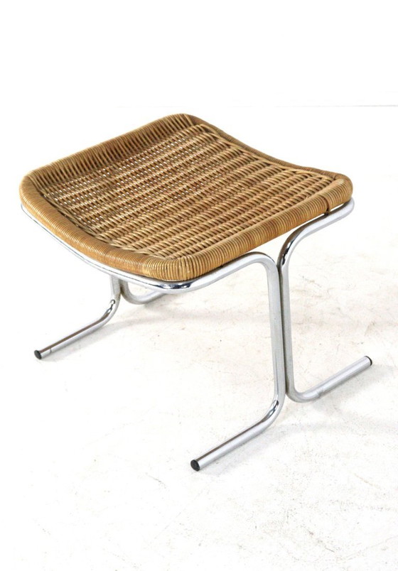 Image 1 of Dirk van Sliedregt voor Gebroeders Jonkers voetenbankje vintage 