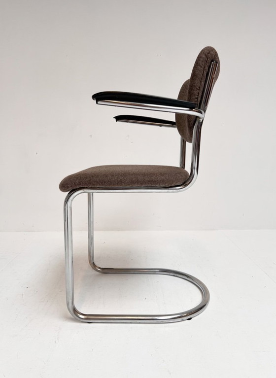 Image 1 of Juego de 4 sillas De Wit con estructura tubular retapizadas, años 60