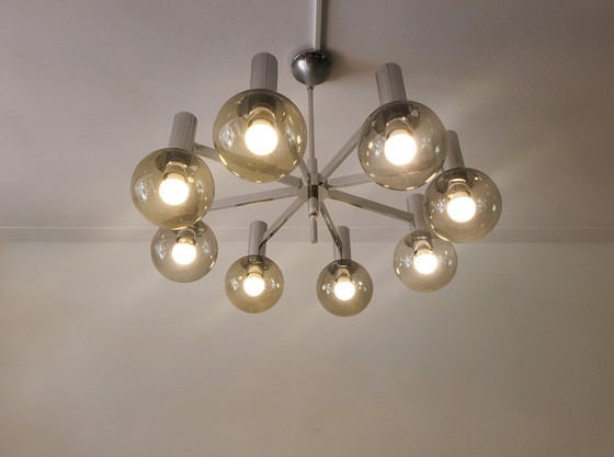 Image 1 of Lámpara de araña grande de Kaiser Leuchten en cromo