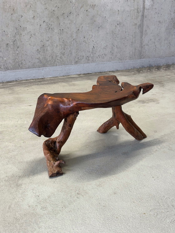 Image 1 of Vintage brutalist wabi-sabi coffee table