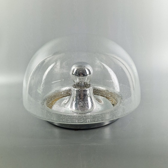 Image 1 of Lampada da soffitto vintage - Glashütte Limburg - Space Age Design - Ø 30 cm - Anni '70