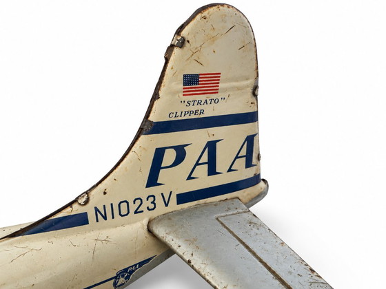 Boeing 377 Stratocruiser ("Clipper America") Tinplate Airliner, Gama, Decorative Objects, Metal, Multi Color (photo 8 of 9)
