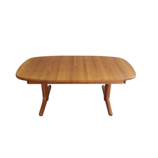 Table basse danoise vintage, extensible et réglable en hauteur