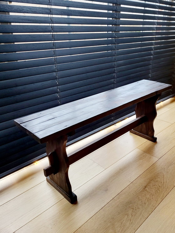 Image 1 of Vintage Wooden Bench, 112 Cm