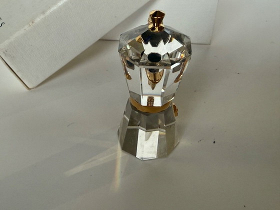 Image 1 of Swarovski miniature italian coffee maker 