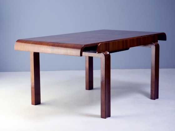 Image 1 of Vintage uitschuifbare eettafel, jaren 30