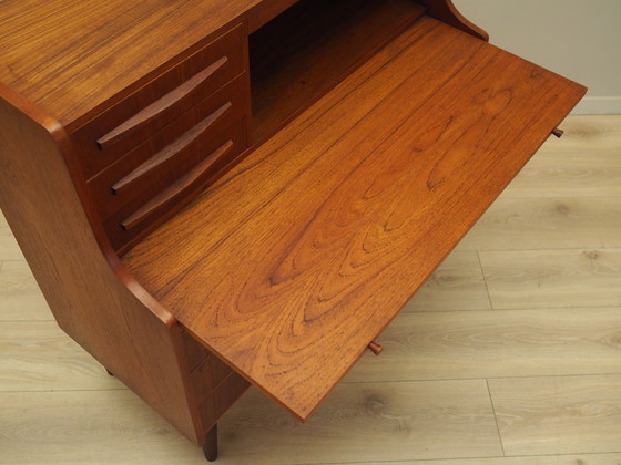 Image 1 of Secrétaire en teck, design danois, années 1970, production : Danemark