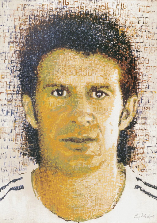 Britz, Chris - Figo (Luís Figo) - Handsigned - Offset lithograph