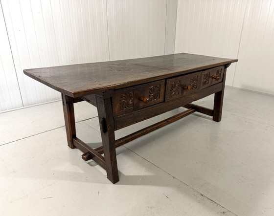 Image 1 of Brutalist antique Spanish coffee table 1880