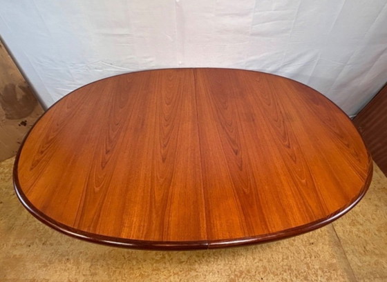 Image 1 of Mid-Century Retro Vintage Teak Extending Oval Dining Table by G-Plan – Victor Wilkins, 1960s Denish Design English Quality
