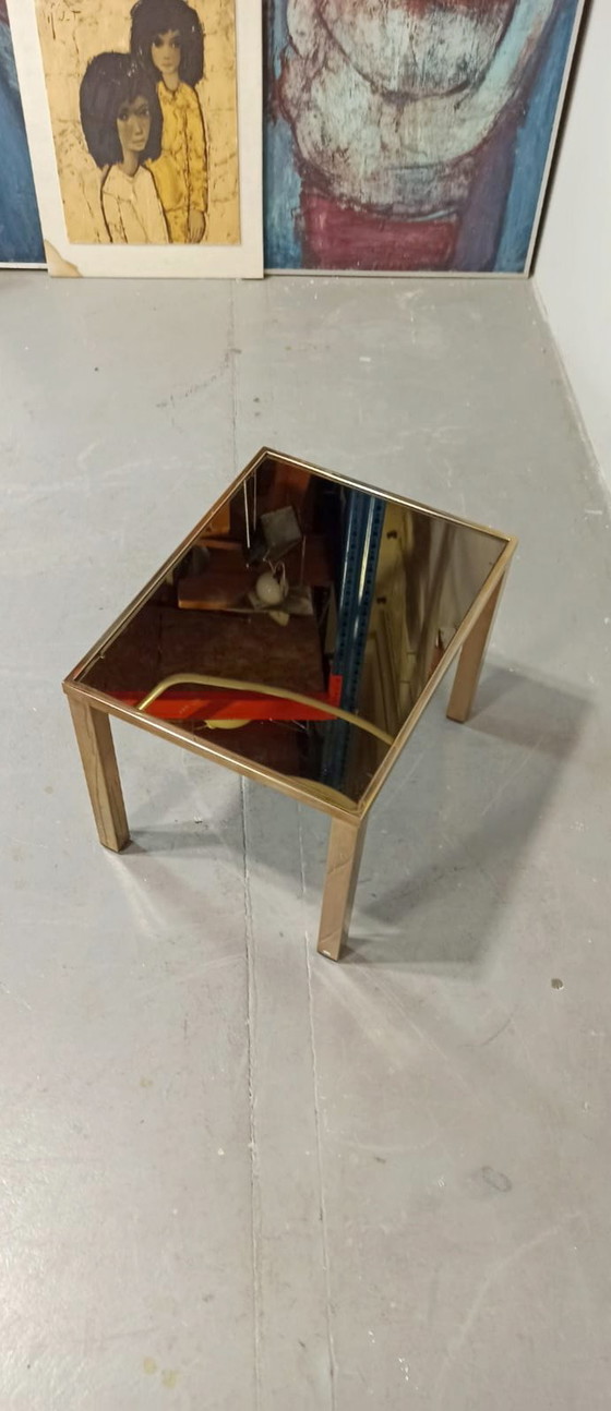 Image 1 of Belgo Chrom Dewulf smoked glass side table 