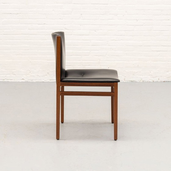 Chaise de salle à manger Tito Agnoli La Linea années 60 – Chaises de salle à manger, Wood, Leather (photo 5 of 12)