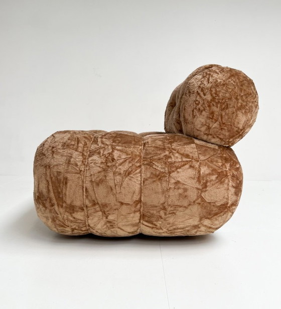 Image 1 of Poltrona XL in velluto italiano, anni '70