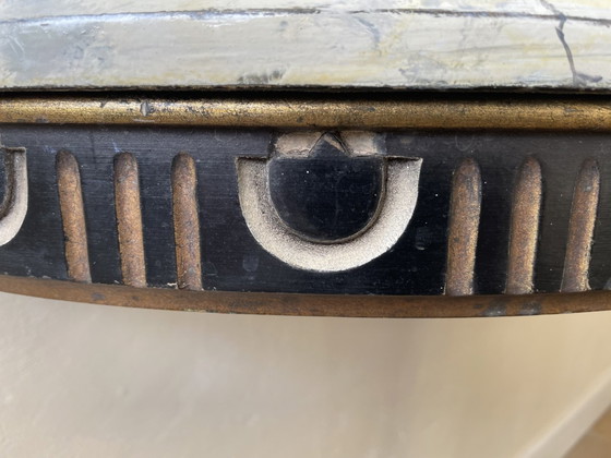 Image 1 of Sidetable Console Table Wall Table Half Round French 19th century