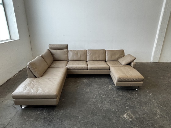 Image 1 of COR Conseta Designer Sofa Couch Corner Sofa Leather Taupe Original Price €20,000