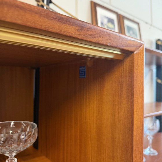 Vintage Wall cabinet •Louis van Teeffelen• – Wood, Brass (photo 14 of 15)