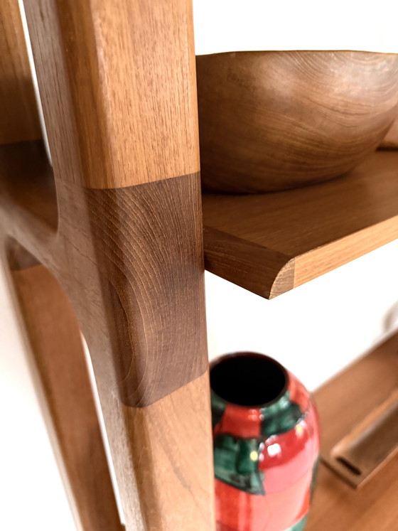 Image 1 of 2x vintage teak wall cabinet, Dyrlund ‘90