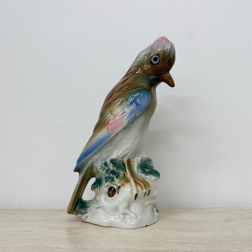Oiseau de lampe Parfume en porcelaine, 1950s