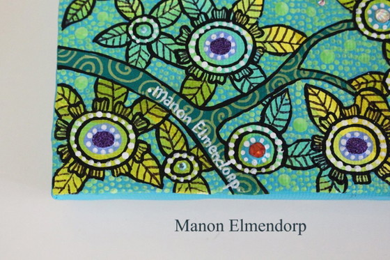 Image 1 of Hand-painted Sloth Painting New 15 x 10 cm