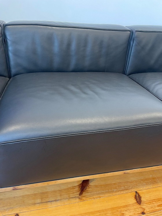 Image 1 of Divano LC3 Cassina – pelle nera – Le Corbusier / Perriand – 3 posti