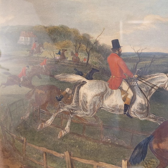 Image 1 of Engraving “Full cry”, J. Harris and William J. Shayer, 1864 - England