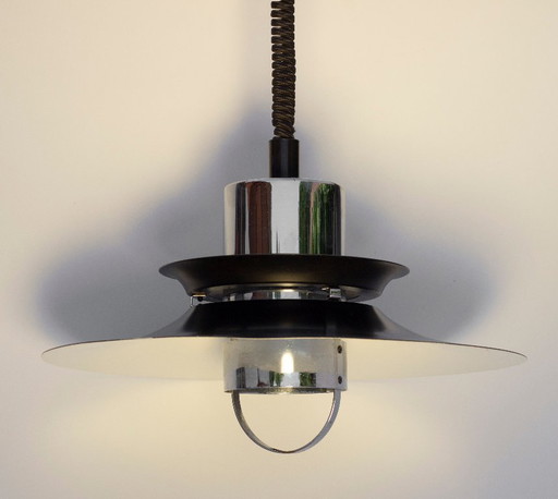 Zeldzame verstelbare hanglamp van Vitrika uit de jaren 70