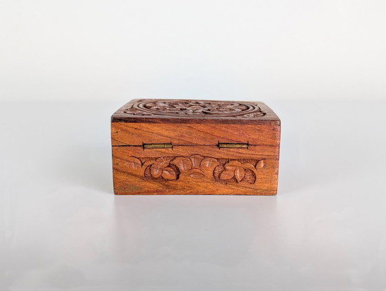 Image 1 of Vintage wooden box, jewelry box, jewelry case, gift