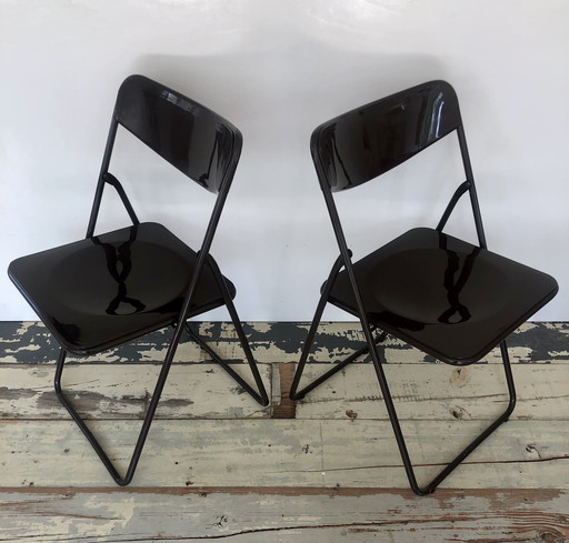Vintage IKEA 'Ted' Folding Chair Set by Niels Gammelgaard