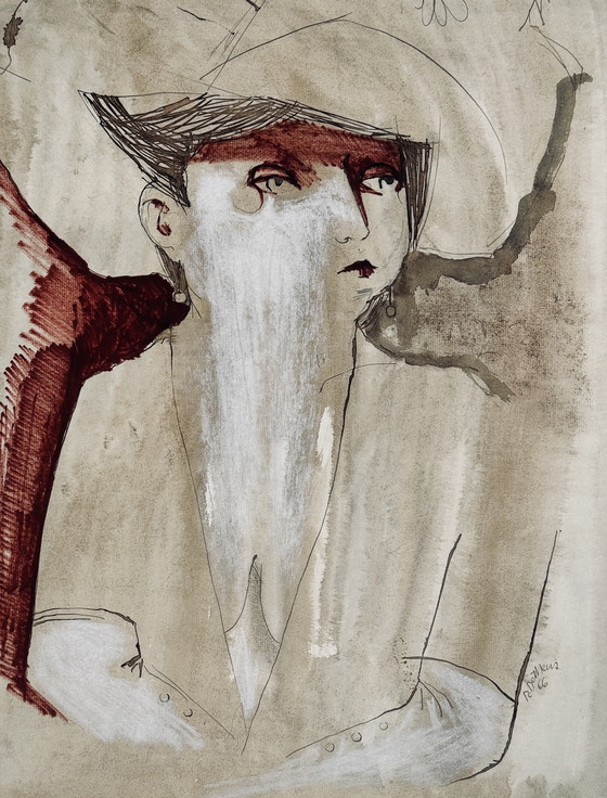 Image 1 of Precioso cuadro de Robert Detheux de 1966