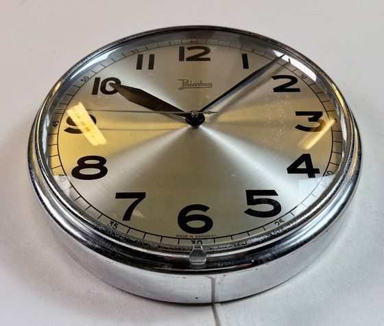 Image 1 of Vintage German Electric Wall Clock from Palmtag, 1960s