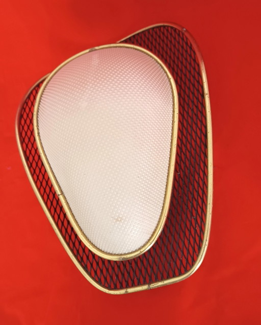 Lámpara de pared de la era espacial francesa 