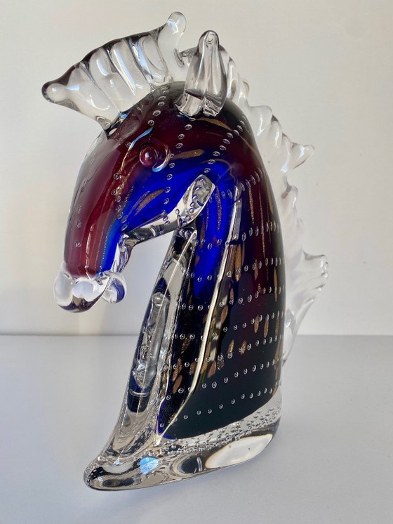 Image 1 of Vetro di Murano – Testa di Cavallo Grande – 24 cm – 2,5 kg