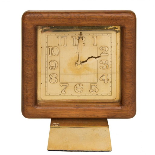 Reloj vintage de madera de teca de 1960