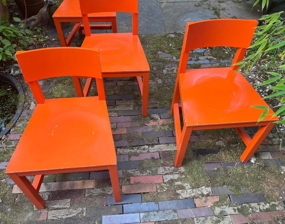 6 x Orange Shaker AVL from Moooi – Dining chairs, Wood (photo 5 of 15)