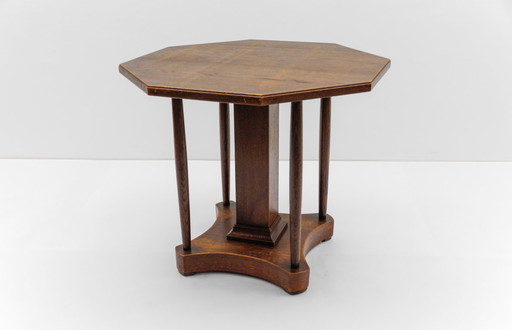 Art Deco wooden table, Germany, 1940s