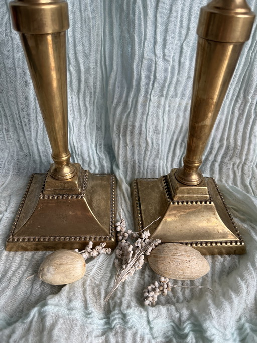 Brass coper candle holder 