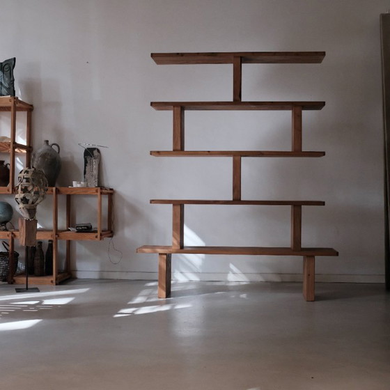 Image 1 of wabi-sabi boekenkast/plank/scherm, genummerd