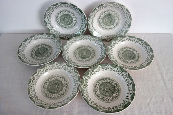 Image 1 of 7 platos hondos de loza Fine Ware