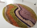 HKliving Farbverlauf-Teppich 150cm