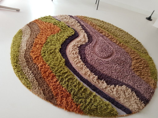 HKliving Tapis dégradé 150cm