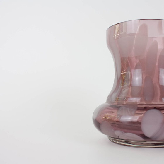 Vaso in vetro artistico ametista portoghese anni '60, Vasi, Viola, Design (foto 15 di 15)